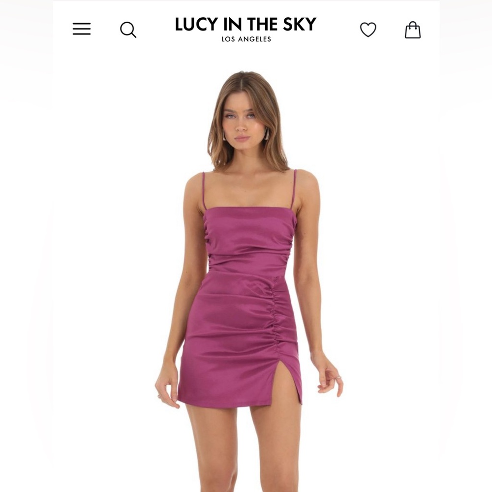 NBW Lucy in the Sky Ruched Bodycon Dress in Mauve